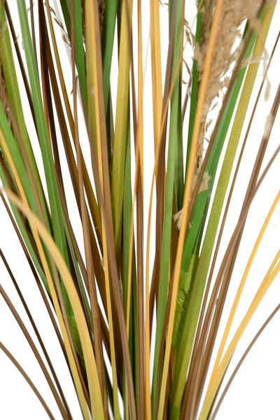 Spic iarba artificiala 120 cm cu 3 flori naturala de pampas bej