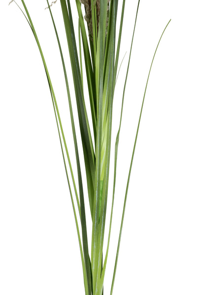 Spic iarba artificiala 140 cm cu 1 floare naturala de pampas bej deschis