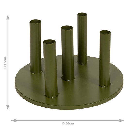 Suport metalic pentru 5 flori artificiale gigant
