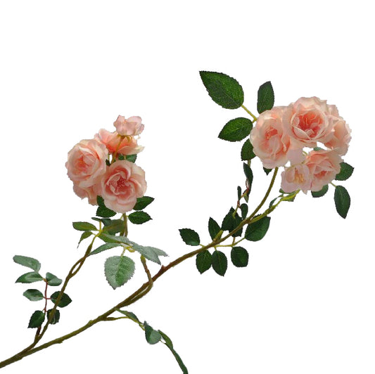 Tradandafir artificial galben-piersica H85 cm DE