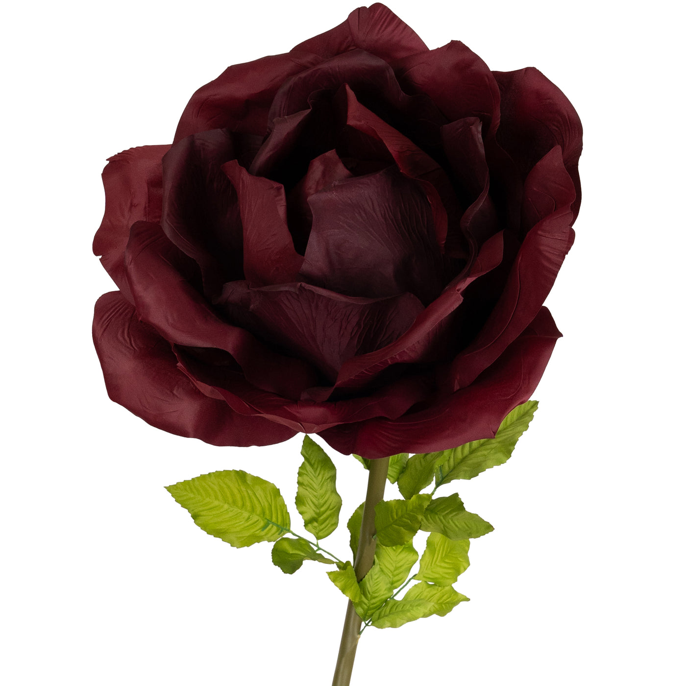 Trandafir artificial D65xH170 cm burgundy cu tulpina fara suport