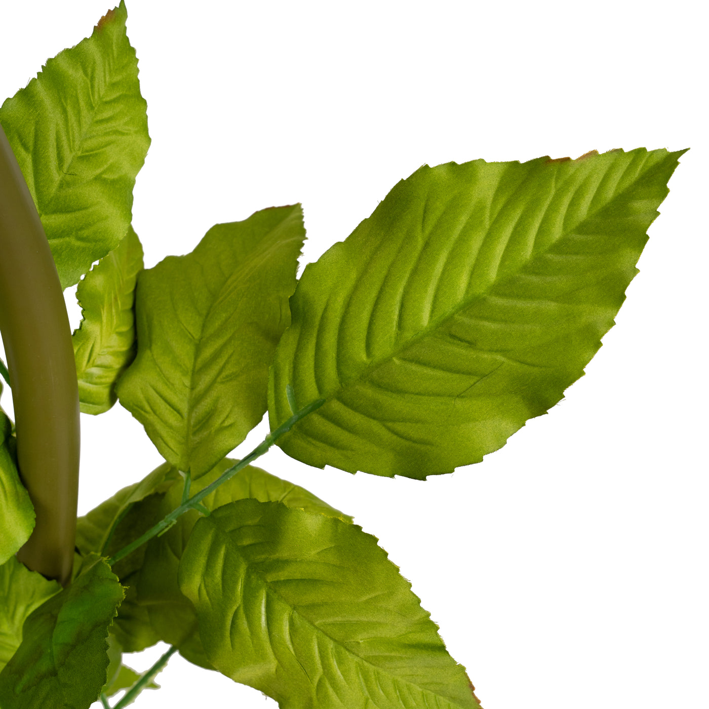 Trandafir artificial D65xH170 cm ivory cu tulpina fara suport