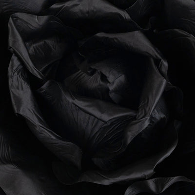 Trandafir artificial D65xH170 cm negru cu tulpina fara suport