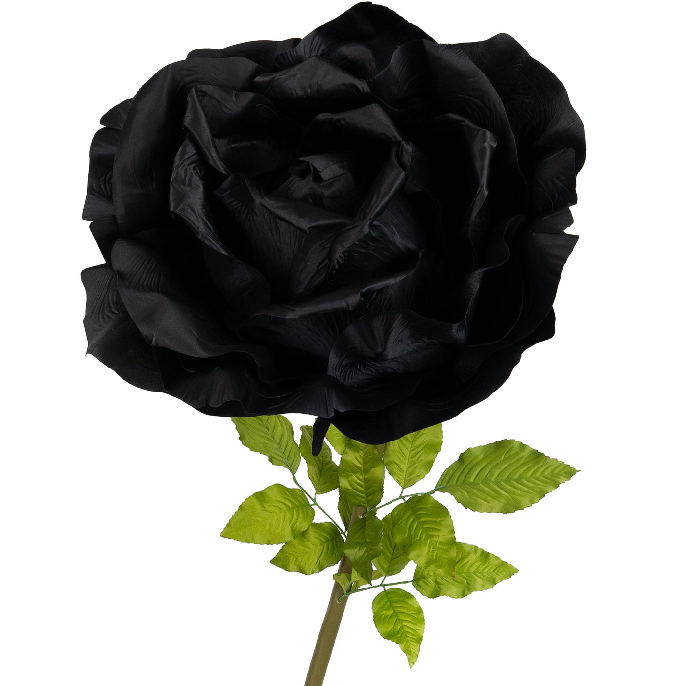 Trandafir artificial D65xH170 cm negru cu tulpina fara suport