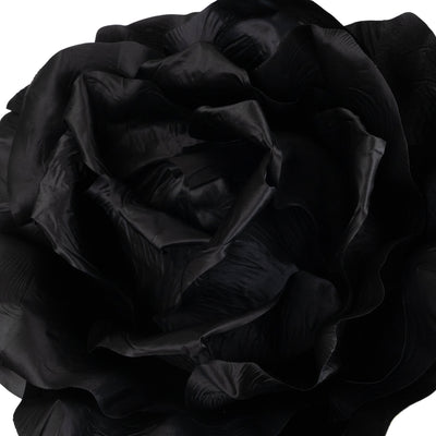 Trandafir artificial D65xH170 cm negru cu tulpina fara suport