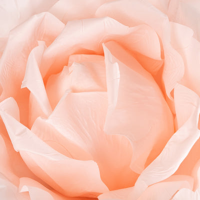 Trandafir artificial D65xH170 cm piersica cu tulpina fara suport