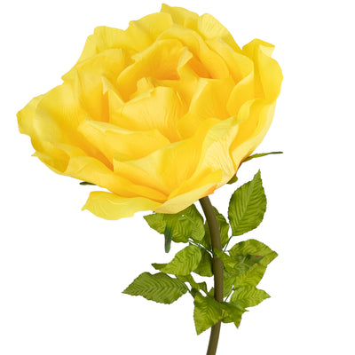 Trandafir artificial D65xH170 cm portocaliu cu tulpina fara suport