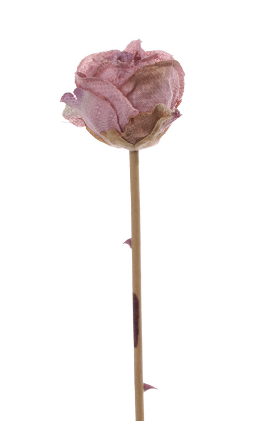 Trandafir artificial mov Retro Romance D5xH58 cm