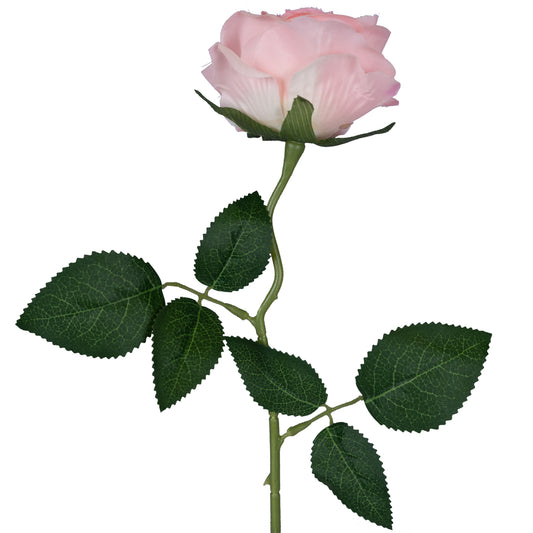 Trandafir artificial roz deschis D20xH50 cm