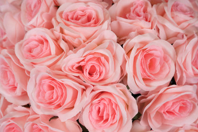 Trandafir artificial roz deschis D20xH50 cm