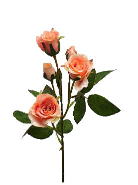 Trandafir artificial roz-somon D3xH40 cm HOB
