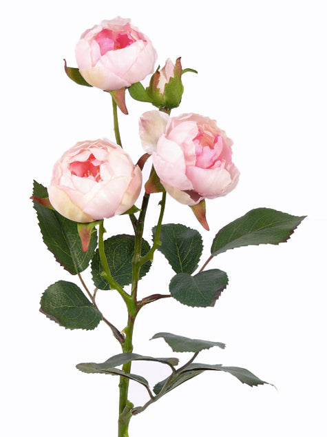 Trandafir artificial roz D5x4x3xH43 cm