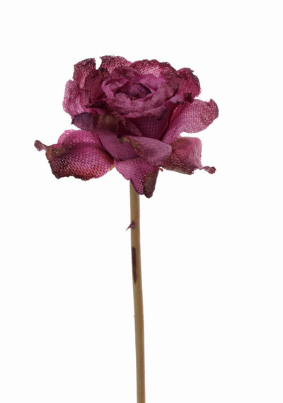 Trandafir artificial mov Retro Romance D5xH58 cm