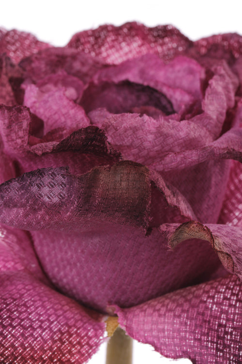 Trandafir artificial mov Retro Romance D5xH58 cm