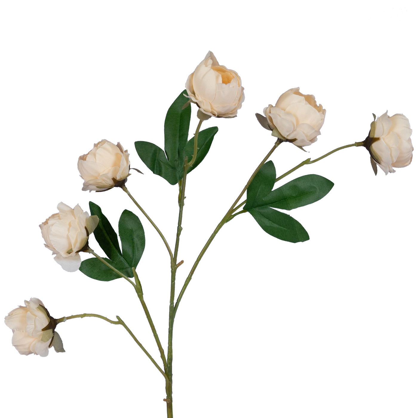 Trandafir tros artificial cu 6 flori roz deschis D25xH75 cm