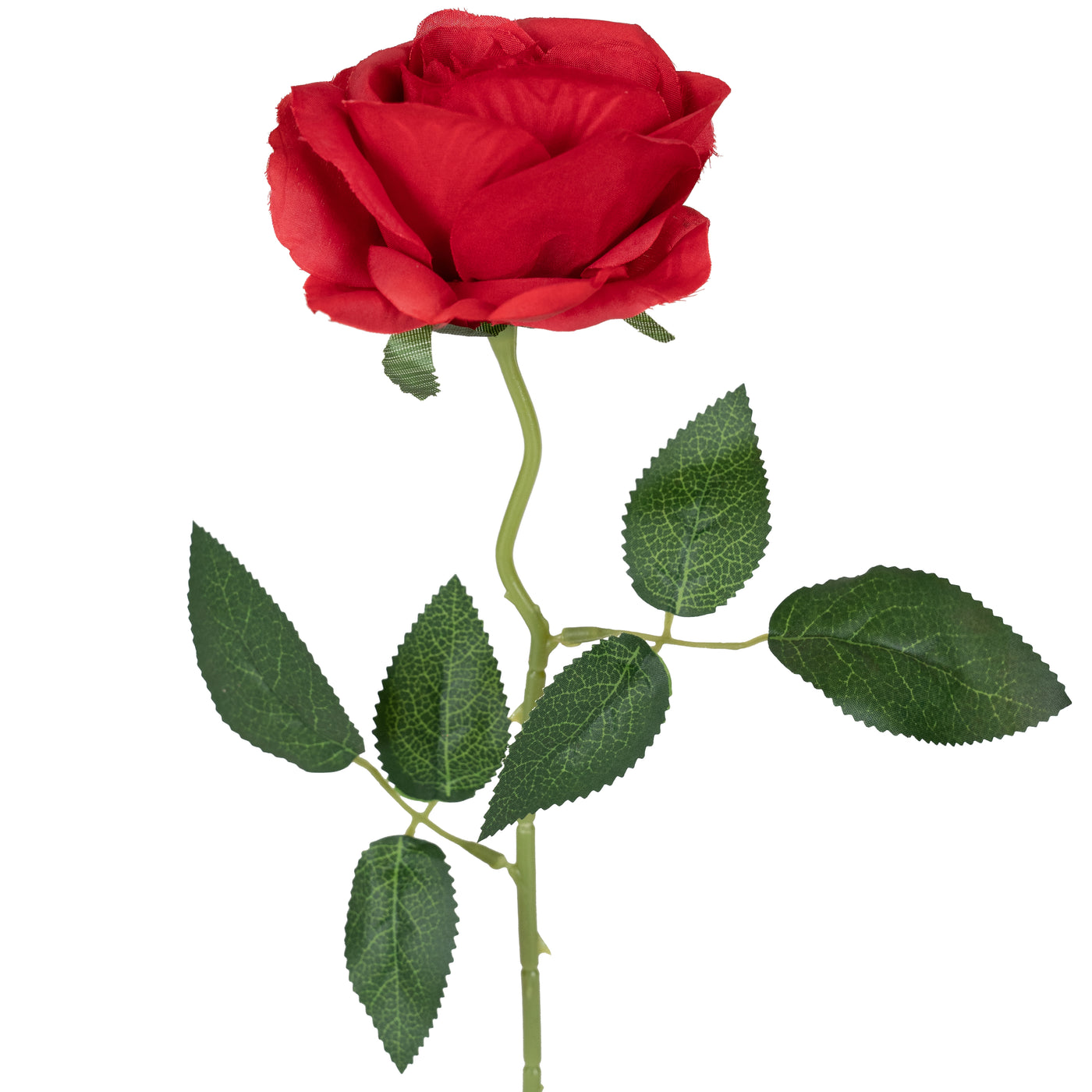 Trandafir artificial rosu D10xH50 cm