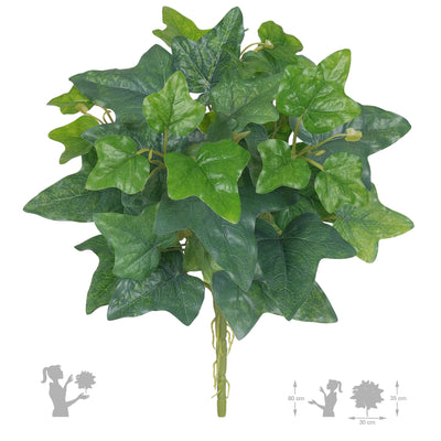 Tufa artificiala iedera verde prafuit D35xH40 cm cu protectie UV