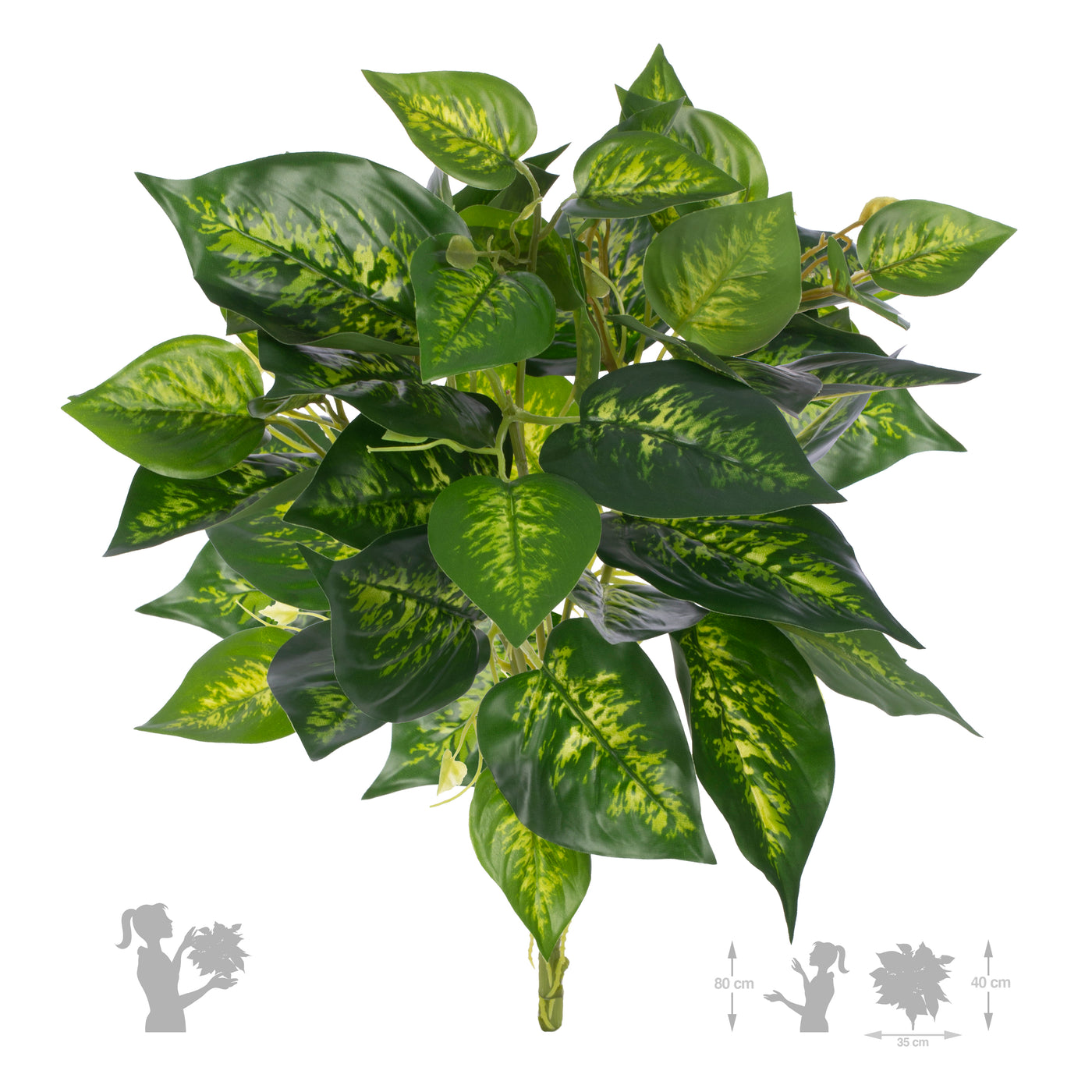 Tufa artificiala Pothos D35xH40 cm cu protectie protectie UV