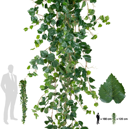 Vita de vie artificiala 120 cm verde inchis cu verde deschis cu protectie UV