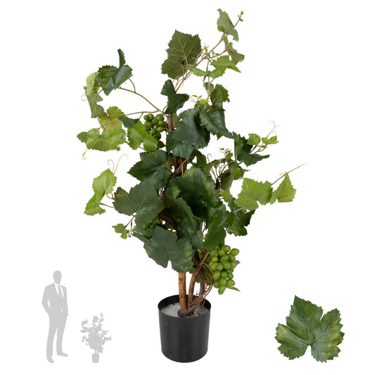 Vita de vie artificiala H90cm cu struguri cu protectie UV