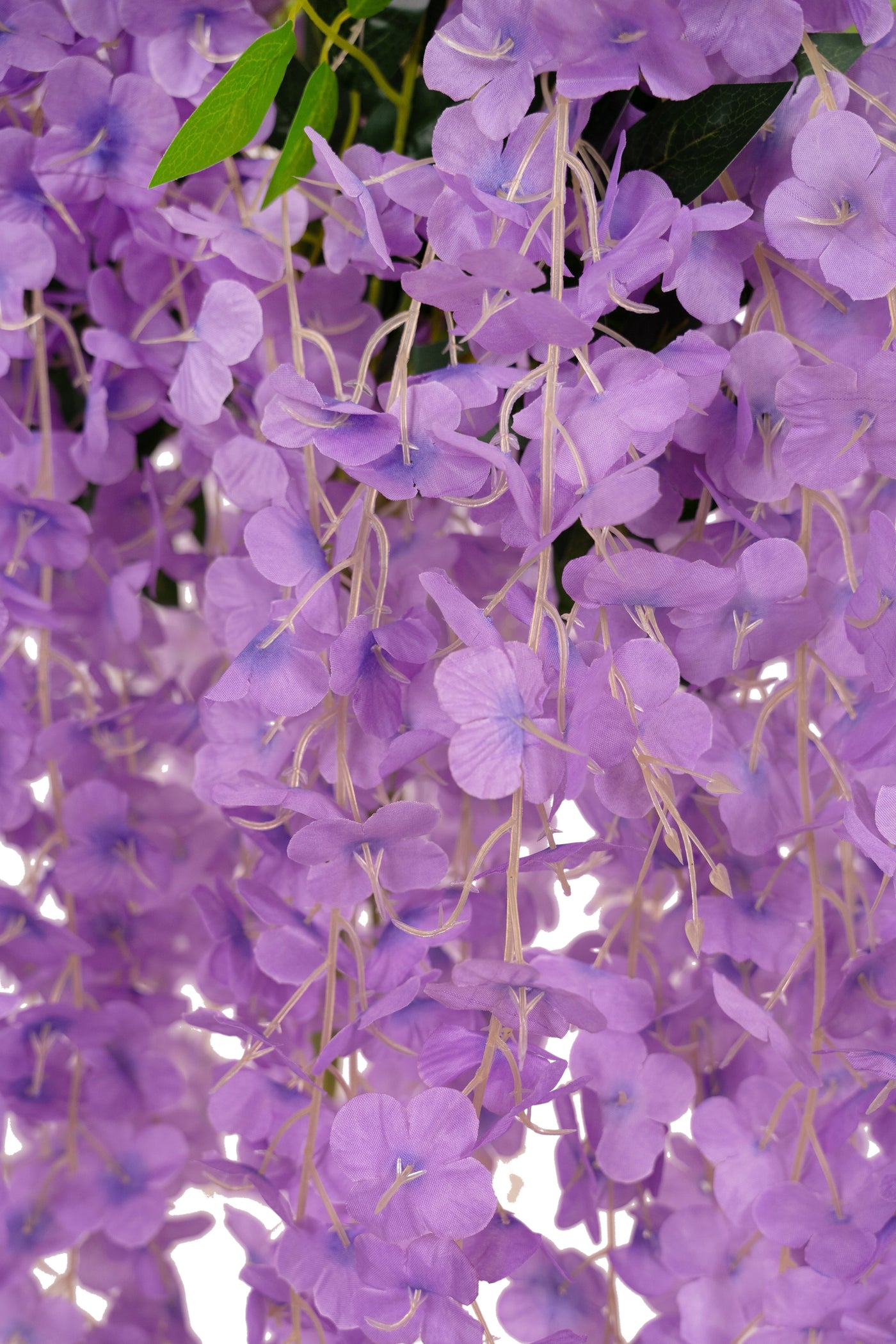 Wisteria artificiala cu flori mov liliac pe 3 ramuri H100 cm